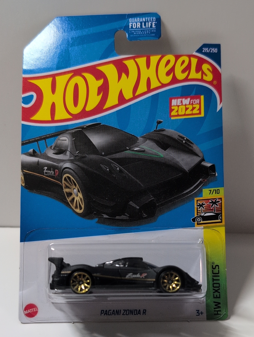 Hot Wheels Pagani Zonda R HW Exotics Black Gold Mattel NEW Ships Secure In Box